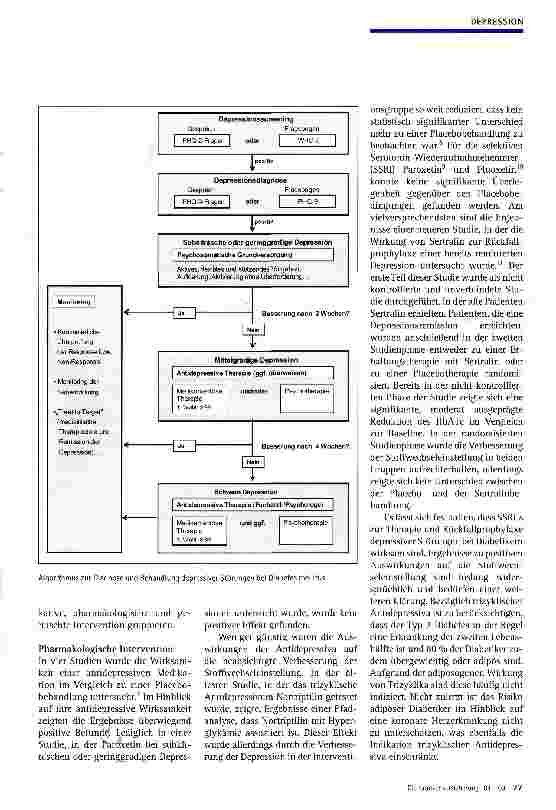 Vorschauseite 3: Behandlung depressiver Störungen bei Diabetes mellitus