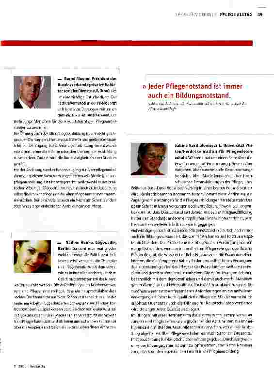 Vorschauseite 2: Per Hauptschulabschluss in die Pflege
