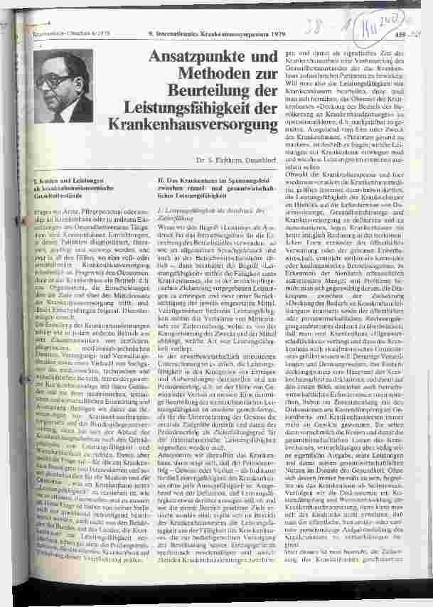 Vorschauseite 1: Ansatzpunkte und Methoden zur Beurteilung der Leistungsfähigkeit der Krankenhausversorgung