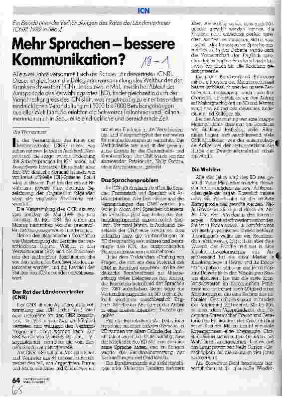 Vorschauseite 1: Mehr Sprachen - bessere Kommunikation? Ein Bericht über die Verhandlungen des Rates der Ländervertretung