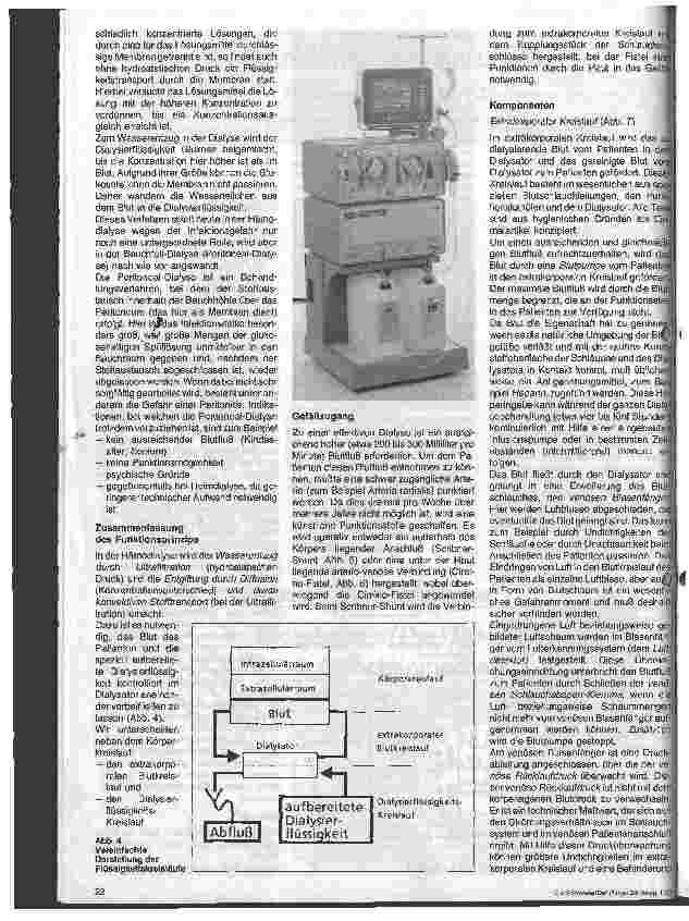 Vorschauseite 2: Medizinische Gerätekunde 7. Folge: Hämodialyse-Geräte