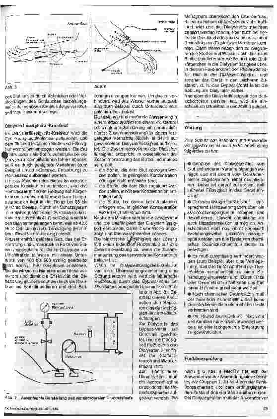 Vorschauseite 3: Medizinische Gerätekunde 7. Folge: Hämodialyse-Geräte