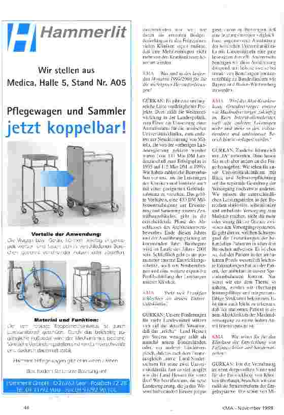Vorschauseite 2: Ganzheitliche Regie für stationäre, teilstationäre und ambulante Leistungen in der Hand der Klinik!