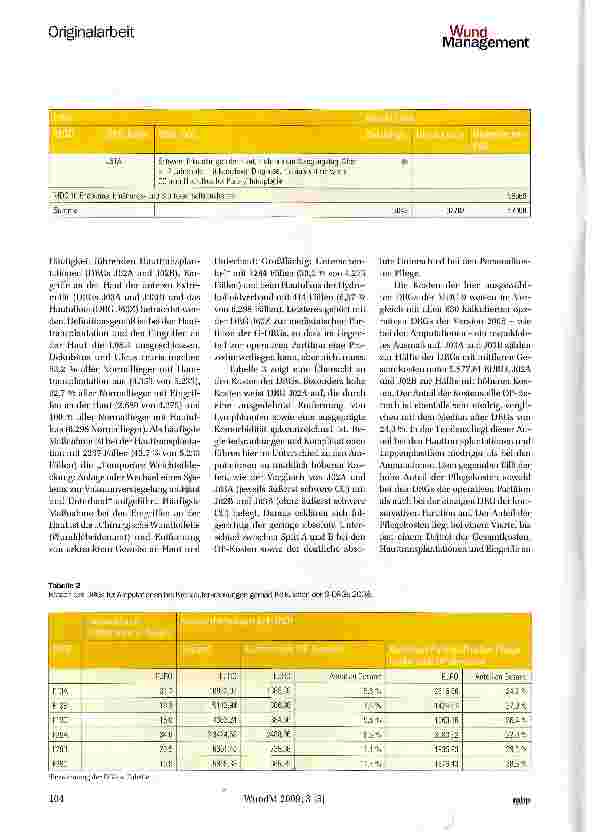 Vorschauseite 5: Kosten chronischer Wunden im G-DRG-System -eine Analyse ausgewählter Abrechnungsgruppen aus den Kalkulationsdaten des Jahres 2006