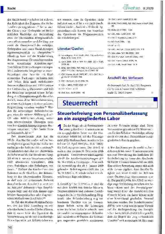 Vorschauseite 4: Haftungsfragen bei Überweisung eines Patienten ins Krankenhaus