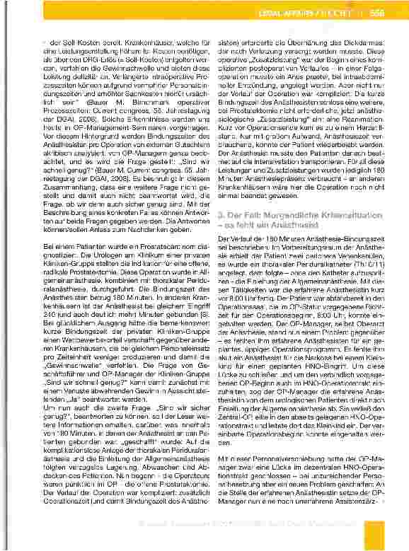Vorschauseite 4: Produktionsdruck im Operationssaal gefährdet Patienten