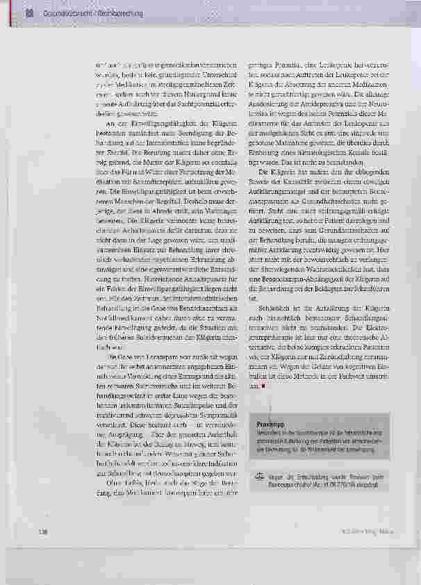 Vorschauseite 2: Aufklärung über eine Medikation mit Benzodiazepinen