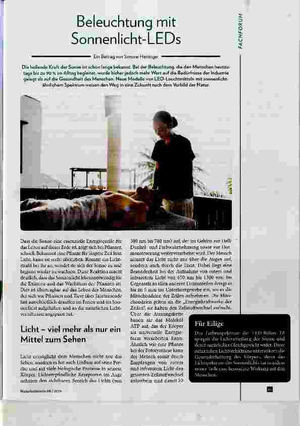 Vorschauseite 1: Beleuchtung mit Sonnenlicht-LEDs