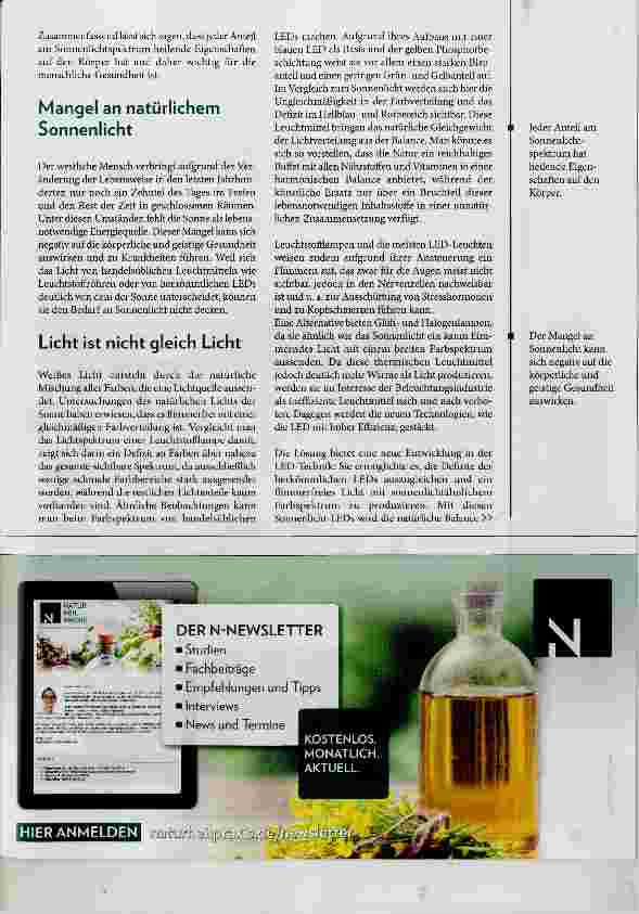 Vorschauseite 3: Beleuchtung mit Sonnenlicht-LEDs