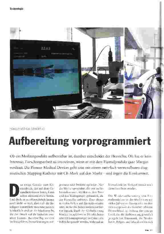 Vorschauseite 1: Aufbereitung vorprogrammiert