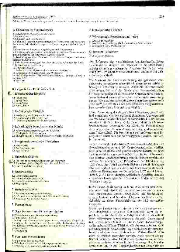 Vorschauseite 2: Untersuchungen zur Leistungsstruktur und Leistungsbewertung einer Frauenklinik