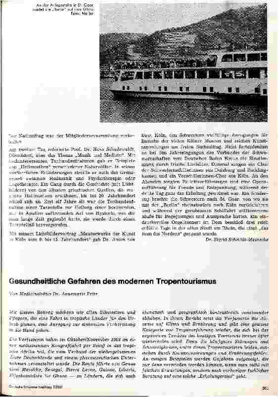 Vorschauseite 1: Gesundheitliche Gefahren des modernen Tropentourismus