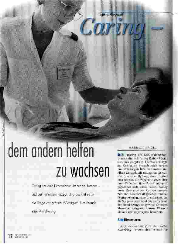 Vorschauseite 1: Caring - dem anderen helfen zu wachsen