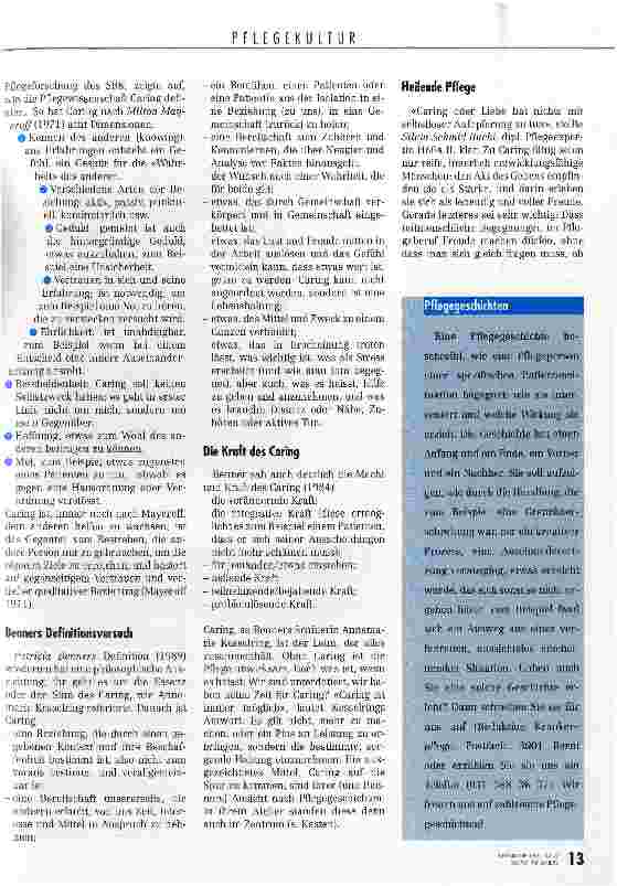 Vorschauseite 2: Caring - dem anderen helfen zu wachsen