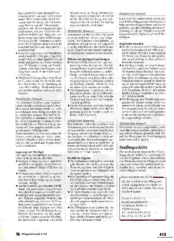 Vorschauseite 3: Die suprapubische Blasenfistel ist in allen Fachabteilungen anzutreffen Teil 7 - Aseptischer Verbandwechsel