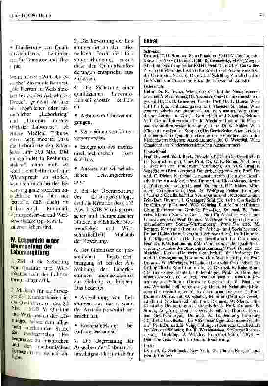 Vorschauseite 3: Rationalisierung in der Diagnostik