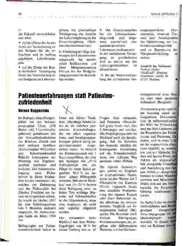 Vorschauseite 4: Rationalisierung in der Diagnostik