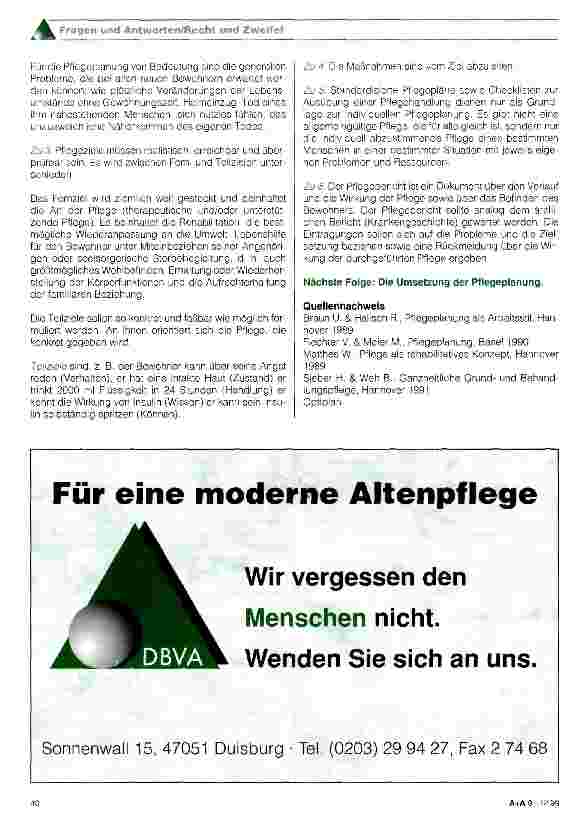Vorschauseite 3: Pflegeplanung in der Altenpflege