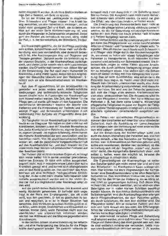 Vorschauseite 2: Krankenhausorganisierte Krankenpflege