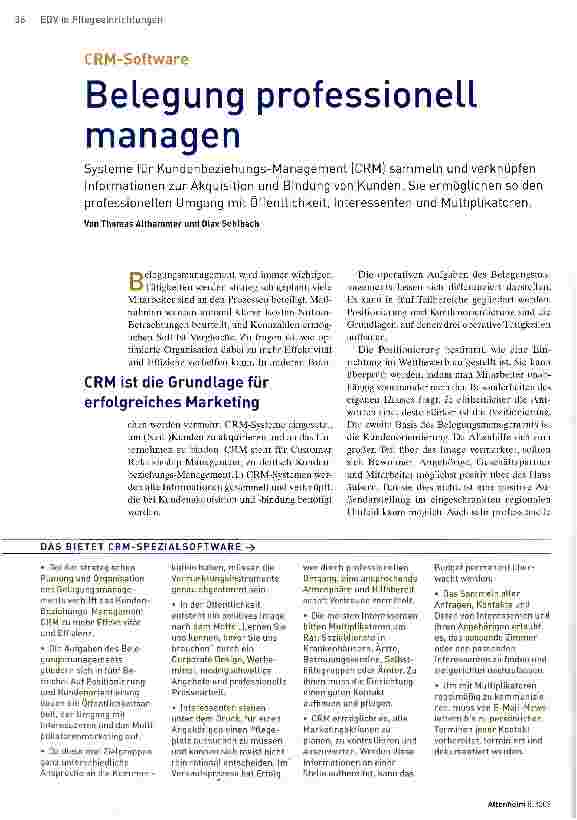 Vorschauseite 1: Belegung professionell managen