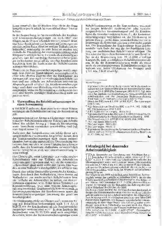 Vorschauseite 4: Antrag auf Rehabilitation und Rente -Einschränkung des Dispositionsrechts des Versicherten