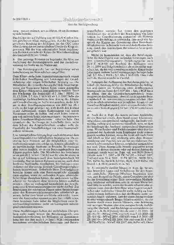 Vorschauseite 2: BGB § 839 Abs. 1; GG Art. 34; SGB I § 14;SGB VI § 43 Abs. 2; SGB XII § 41 Amtspflichtverletzung: Beratungspflicht des Sozialhilfeträgers bei Beantragung von laufenden Leistungen d…