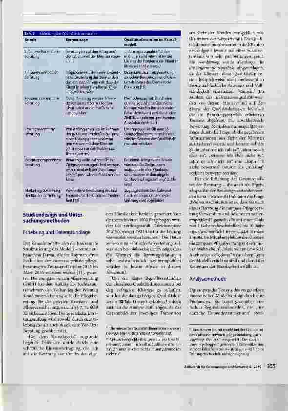 Vorschauseite 4: Entstehung von Beratungsqualität in der Pflege Entwicklung und Testung eines Kausalmodells für die Pflegeberatung nach § 7a SGB XI