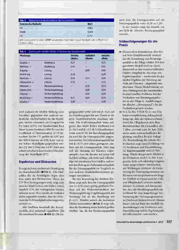 Vorschauseite 6: Entstehung von Beratungsqualität in der Pflege Entwicklung und Testung eines Kausalmodells für die Pflegeberatung nach § 7a SGB XI