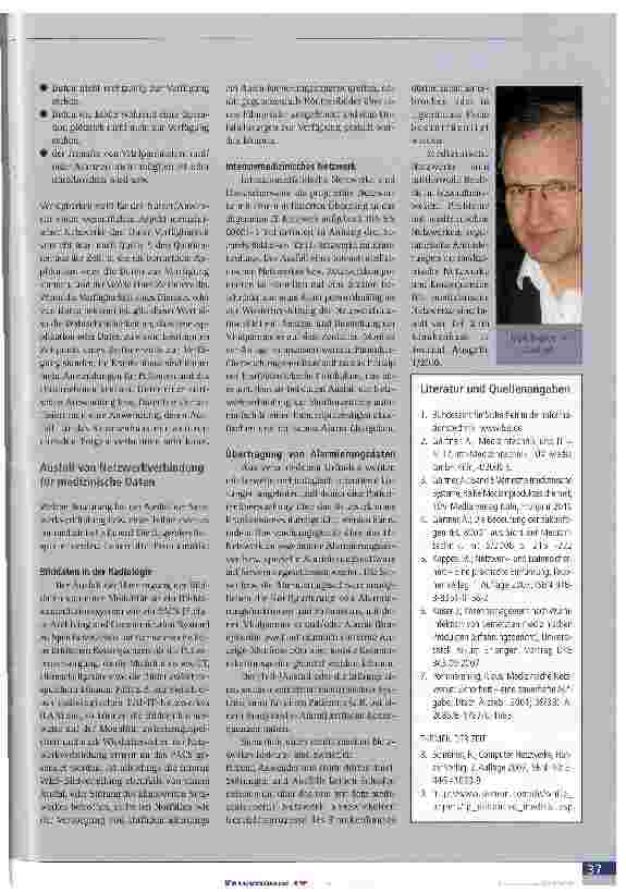 Vorschauseite 2: Medizinische Netzwerke und vernetzte medizinische Systeme
