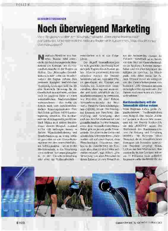 Vorschauseite 1: Noch überwiegend Marketing