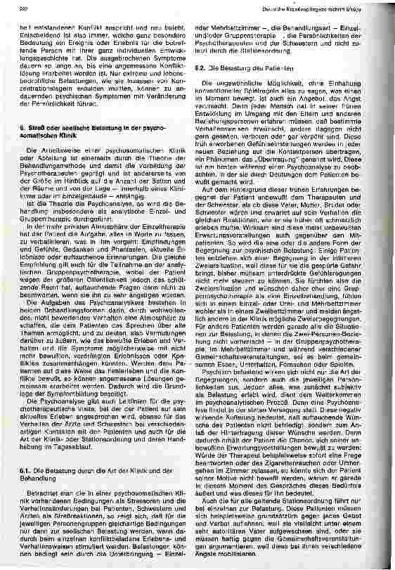 Vorschauseite 3: Die seelische Belastung bei Patienten und Personal in der psychosomatischen Klinik