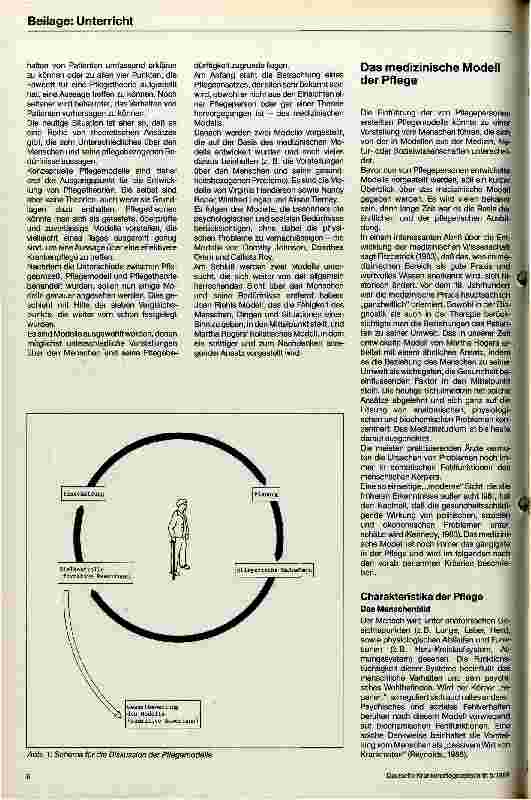 Vorschauseite 5: Pflegemodelle und Pflegeprozeß Beilage Dokumentation Ausund Fortbildung