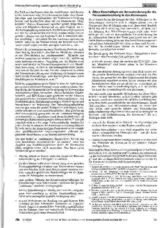 Vorschauseite 2: Leistungsorientierte Bezahlung vor dem Hintergrund einer demografieorientierten Personalentwicklung im öffentlichen Dienst - am Beispiel der Kommunalverwaltung