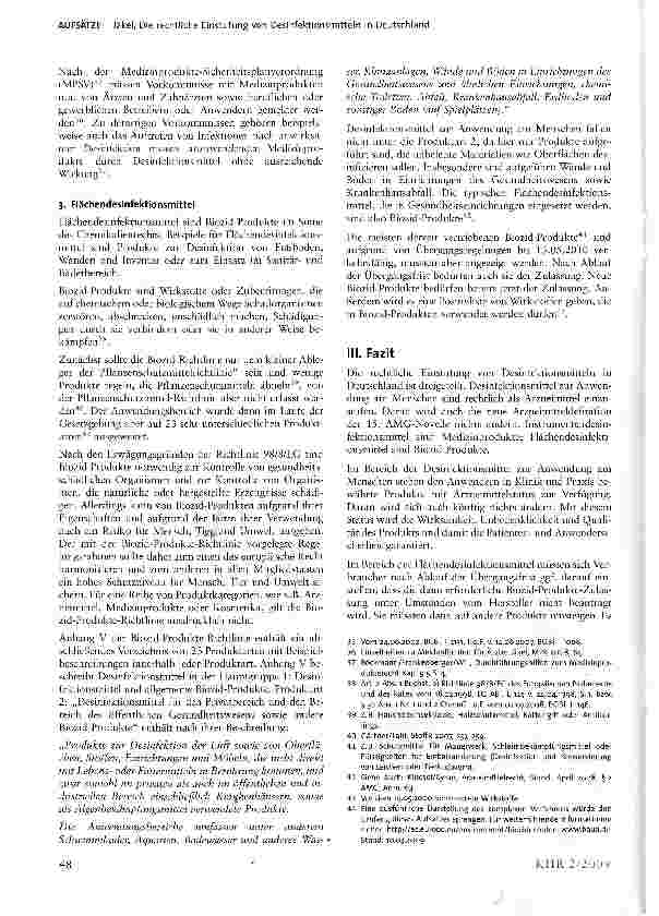 Vorschauseite 4: Die rechtliche Einstufung von Desinfektionsmitteln in Deutschland