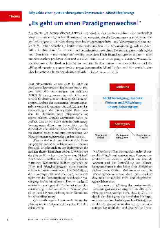 Vorschauseite 1: Es geht um einen Paradigmenwechsel