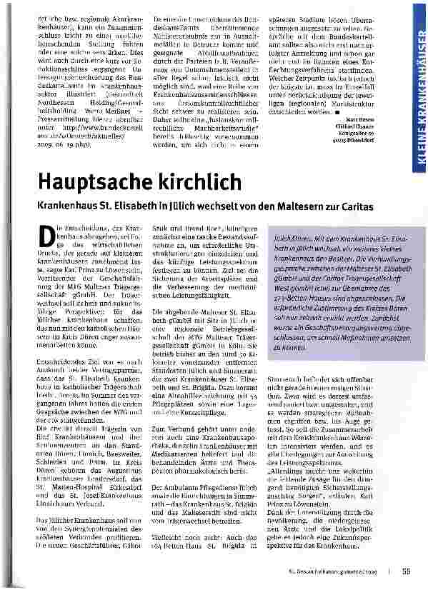 Vorschauseite 2: Fusionskontrolle frühzeitig beachten