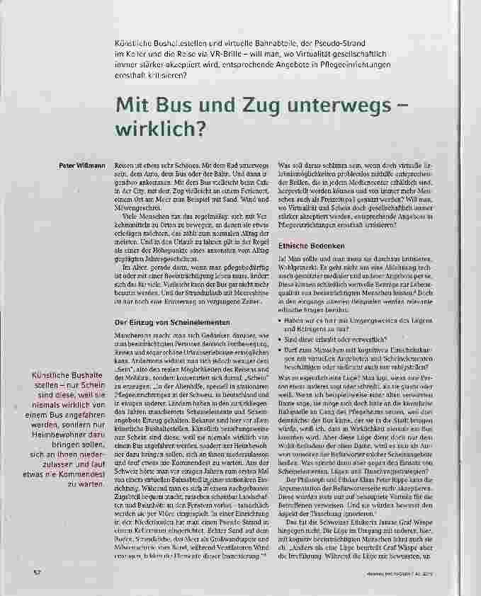 Vorschauseite 1: Mit Bus und Zug unterwegs wirklich?