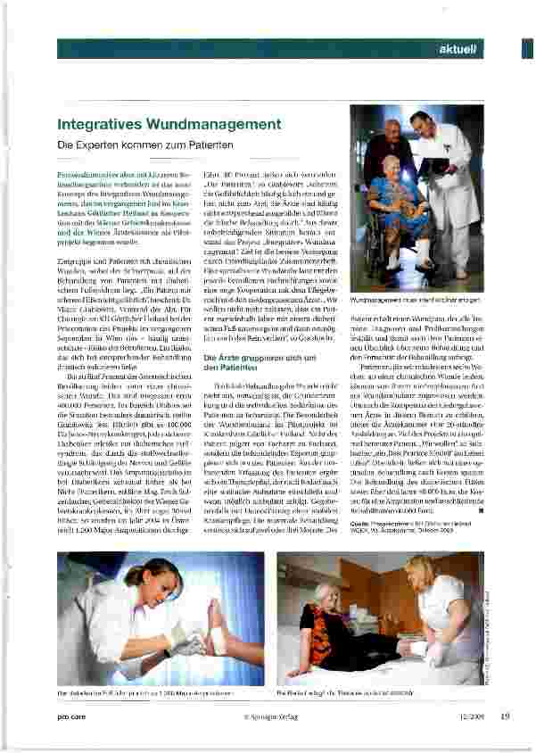 Vorschauseite 1: Integratives Wundmanagement
