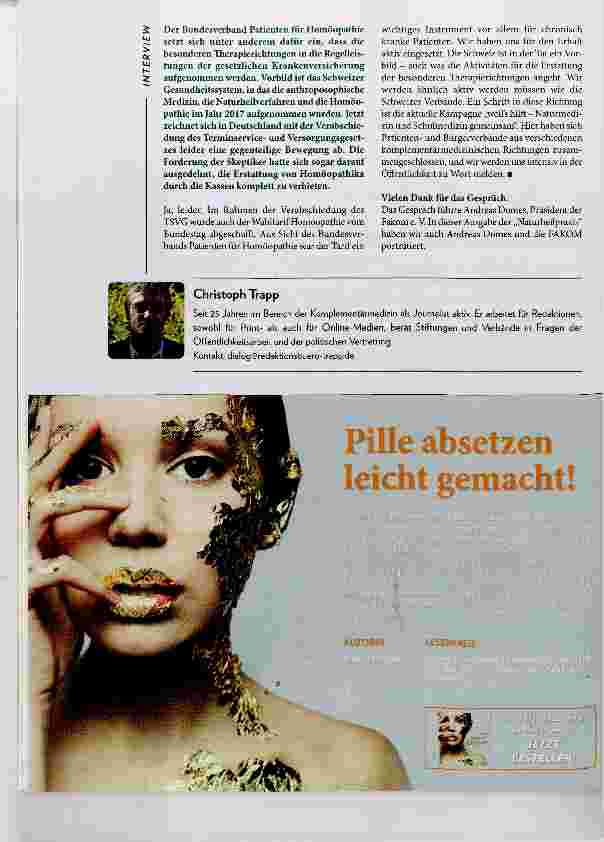 Vorschauseite 2: Die Homöopathie in der Kritik