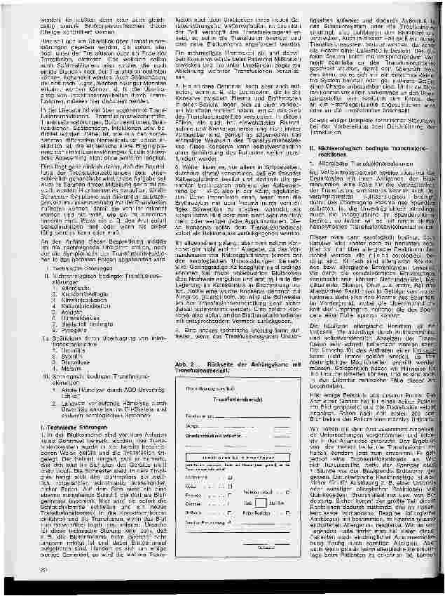 Vorschauseite 2: Transfusionskunde, Blutgruppenserologie und Immunhämatologie 4. Folge: Transfusionsreaktionen