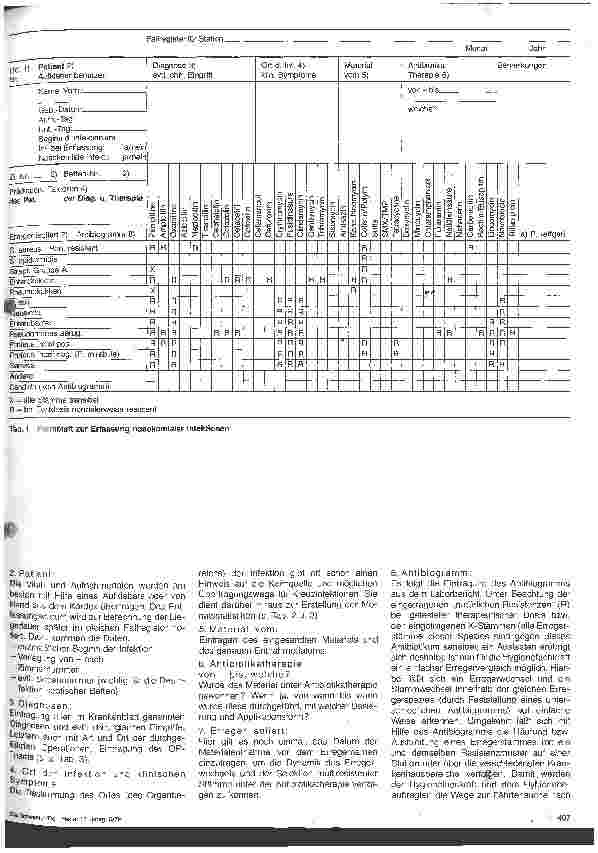 Vorschauseite 3: Die Erfassung von nosokomialen Infektionen