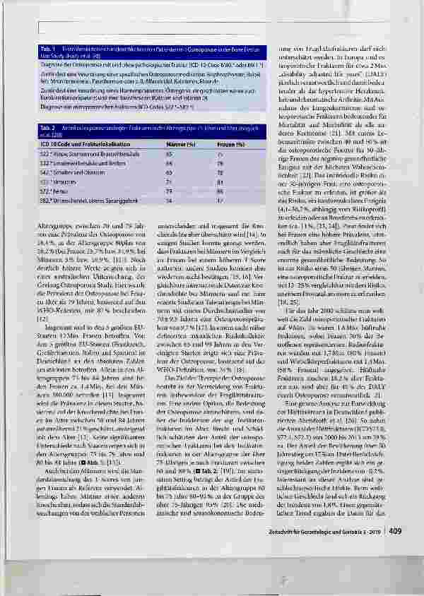 Vorschauseite 2: Osteoporose Epidemiologie und Versorgungsqualität