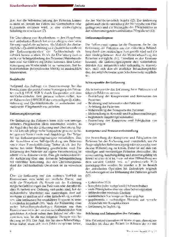 Vorschauseite 3: Die Entlassung und Überleitung des Patienten