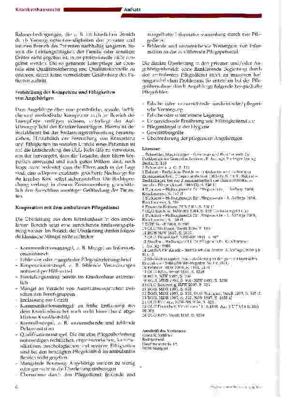Vorschauseite 5: Die Entlassung und Überleitung des Patienten