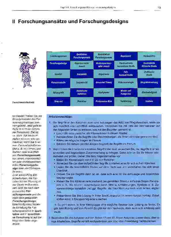 Vorschauseite 1: Forschungsansätze und Forschungsdesigns
