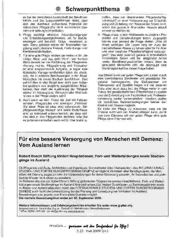 Vorschauseite 6: Das Dilemma mit der guten Pflege
