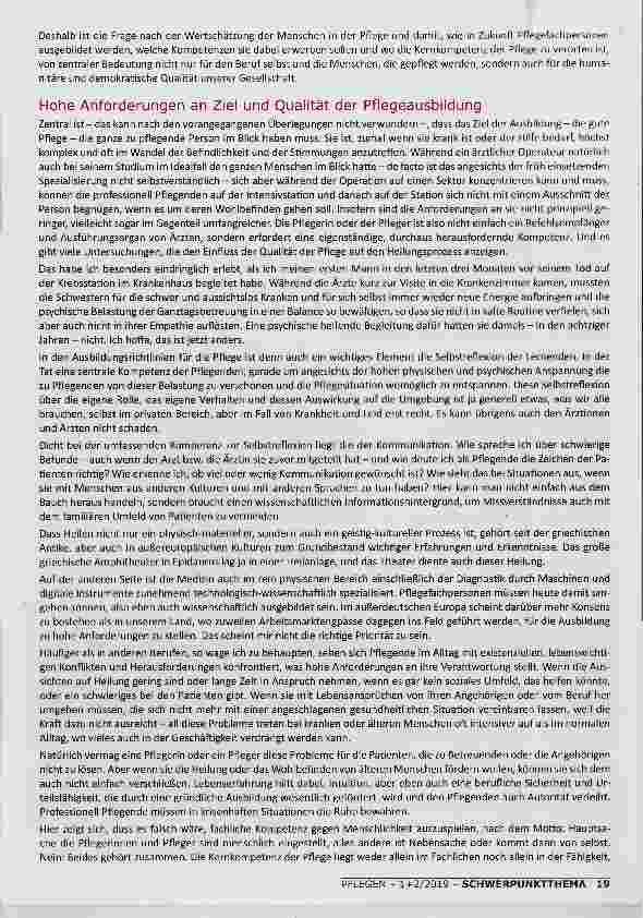Vorschauseite 3: DIE KERNKOMPETENZ DER PFLEGE