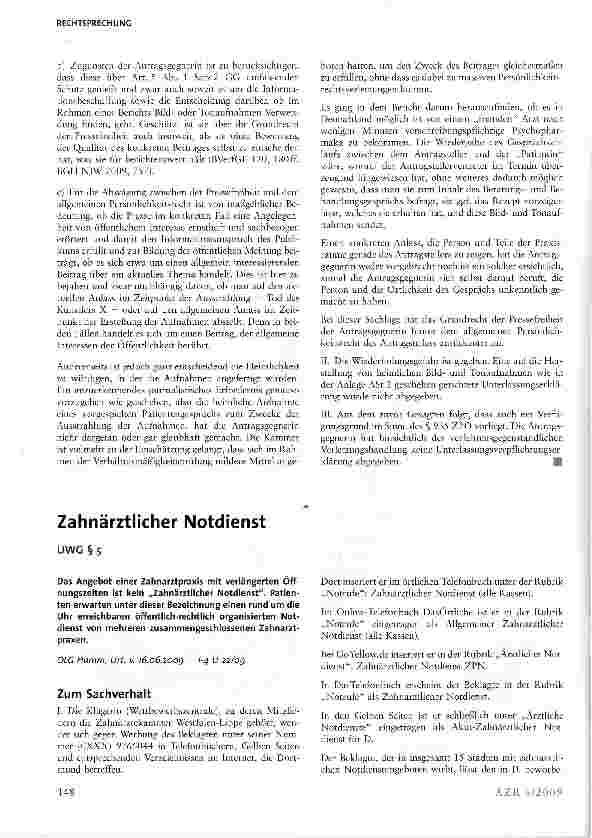 Vorschauseite 3: Heimliche Filmaufnahmen in Arztpraxis verletzen Persönlichkeitsrecht des Arztes