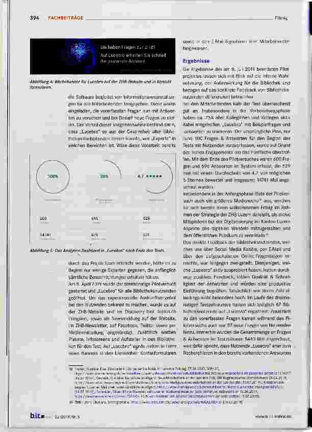 Vorschauseite 5: Pilotprojekt zum Einsatz Künstlicher Intelligenz in der täglichen Kommunikation mit Bibliotheksnutzenden