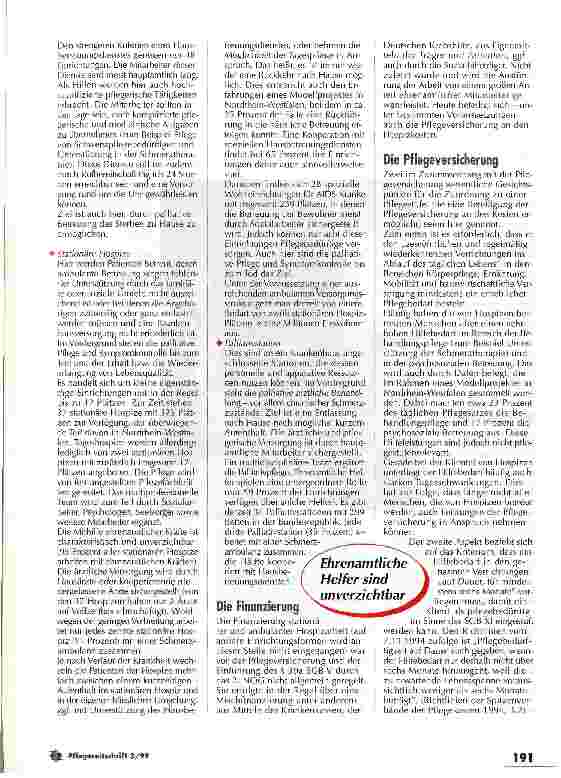 Vorschauseite 3: Hospize in Deutschland: Eine entwicklungsbedürftige Form der Versorgung